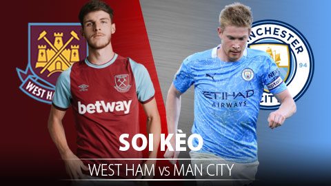 TỶ LỆ và dự đoán kết quả West Ham - Man City